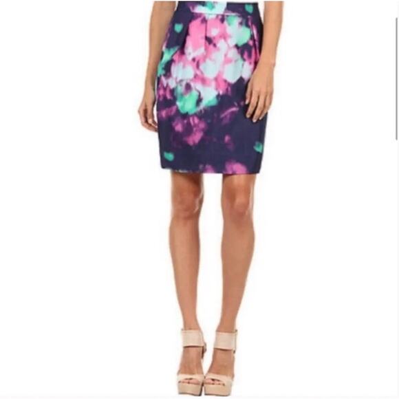 kate spade Dresses & Skirts - Kate Spade Simply Cinema Barry Abstract Watercolor Print Skirt Size 6